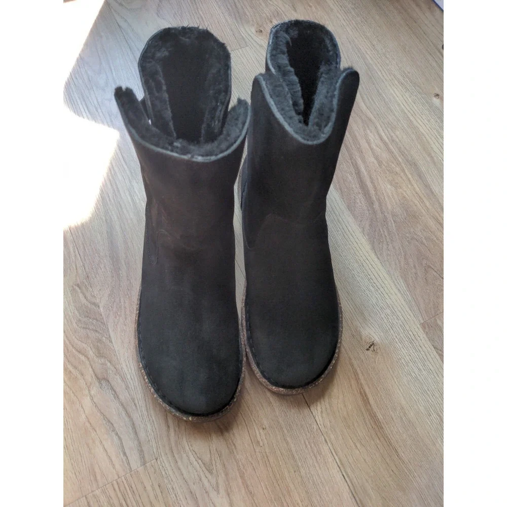 Birkenstock Uppsala Shearling Pull On Boots Black - Picture 4 of 11